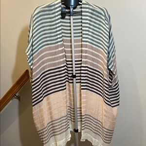 Loft Striped Kimono - One Size